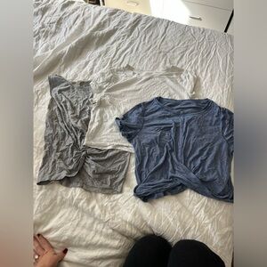 Set of 3 lululemon cropped tanks/tees